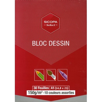Bloc Dessin Scopa A5 30...